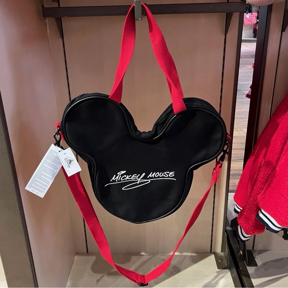 New 2026 Disney Parks Mickey Mouse Mini Face Tote Bag Crossbody NEW - Picture 2 of 2